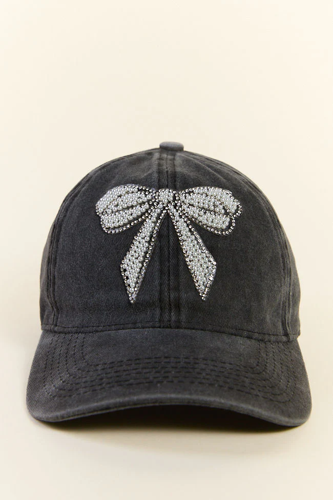 Black Pearl Bow Hat - Terpint