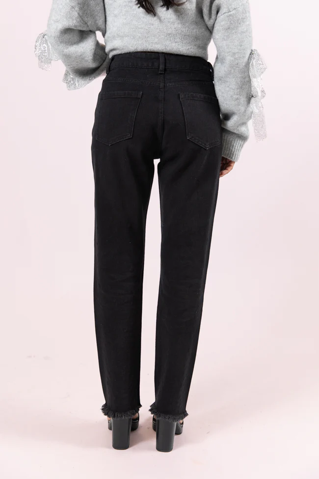 LaDonna Black Rhinestone Detail Jeans FINAL SALE - Terpint