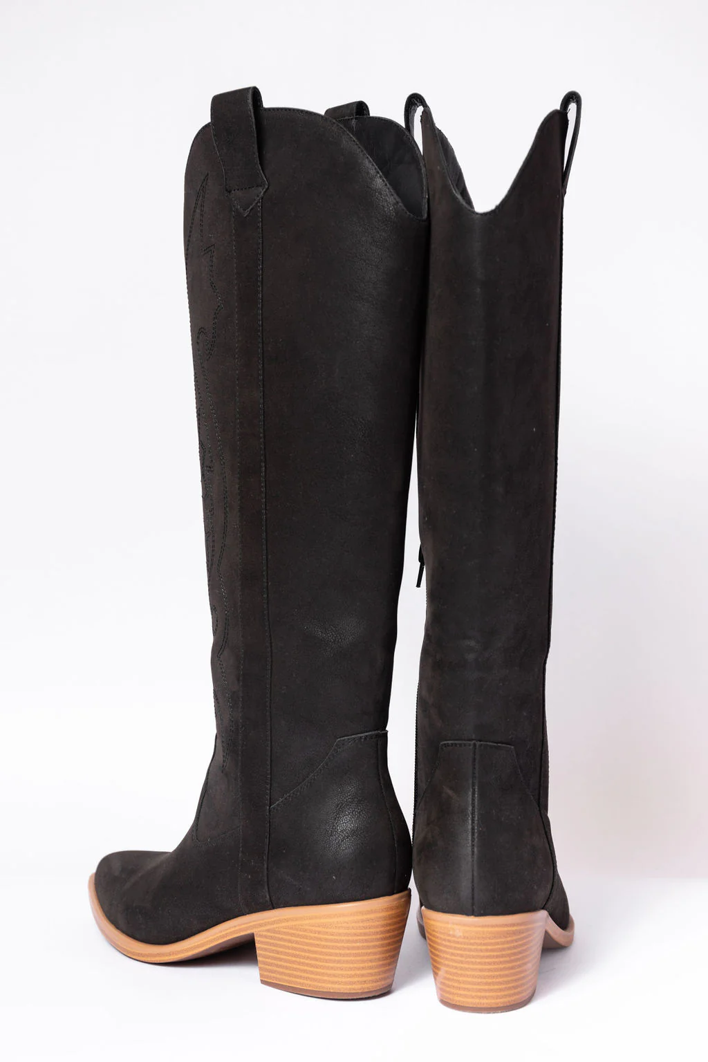 Shania Black Cowboy Boots - Terpint