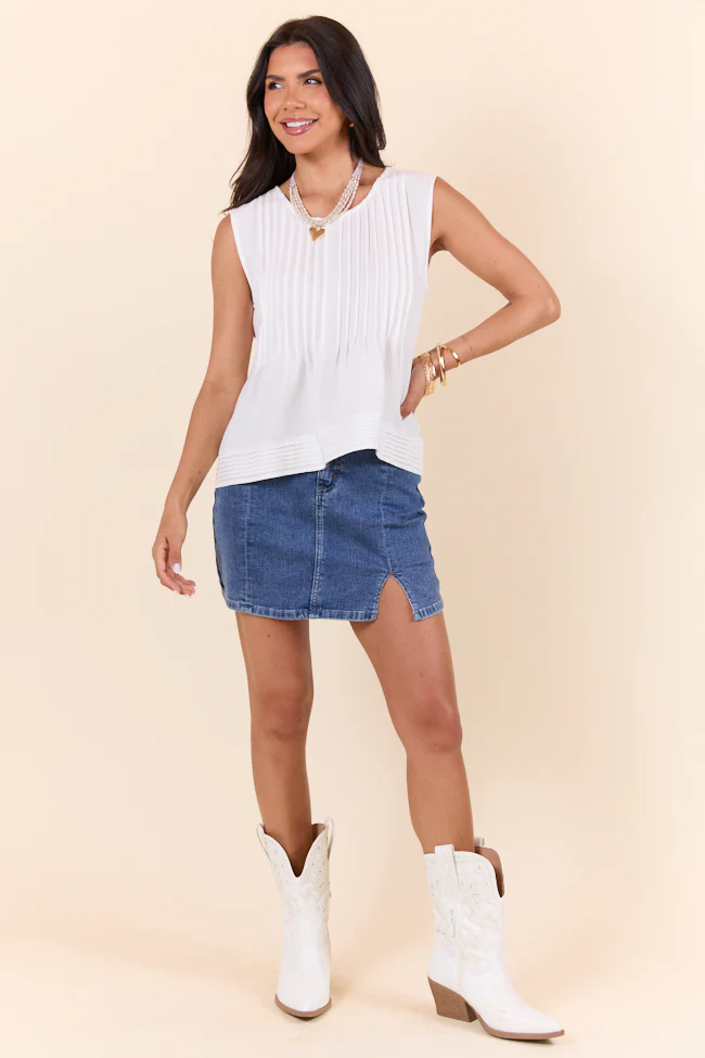 Perfect Promises Ivory Woven Top FINAL SALE - Terpint
