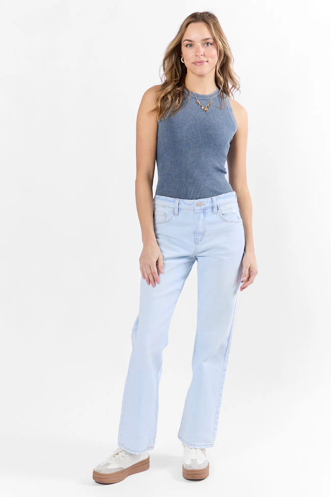 Taylor Light Wash Mid Rise Baggy Jeans FINAL SALE - Terpint