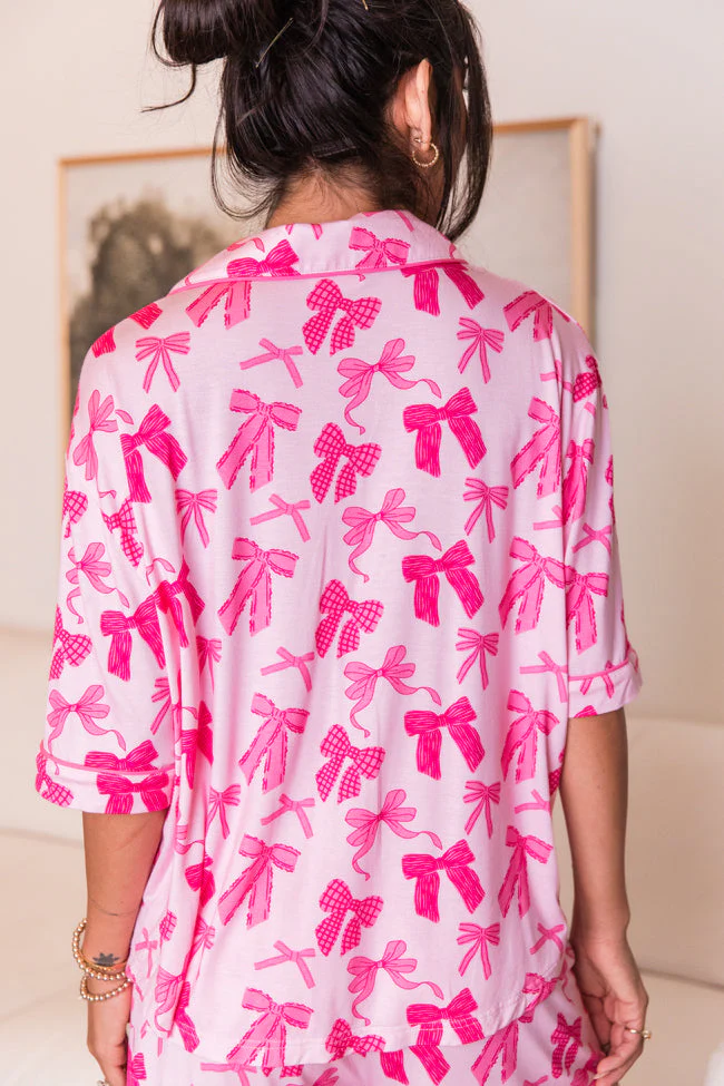 Good To Get Away In Put A Bow On It Pajama Top FINAL SALE - Terpint