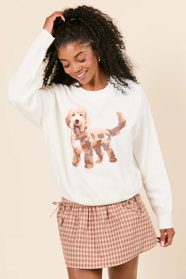 Remi Cream Labradoodle Sweater - Terpint