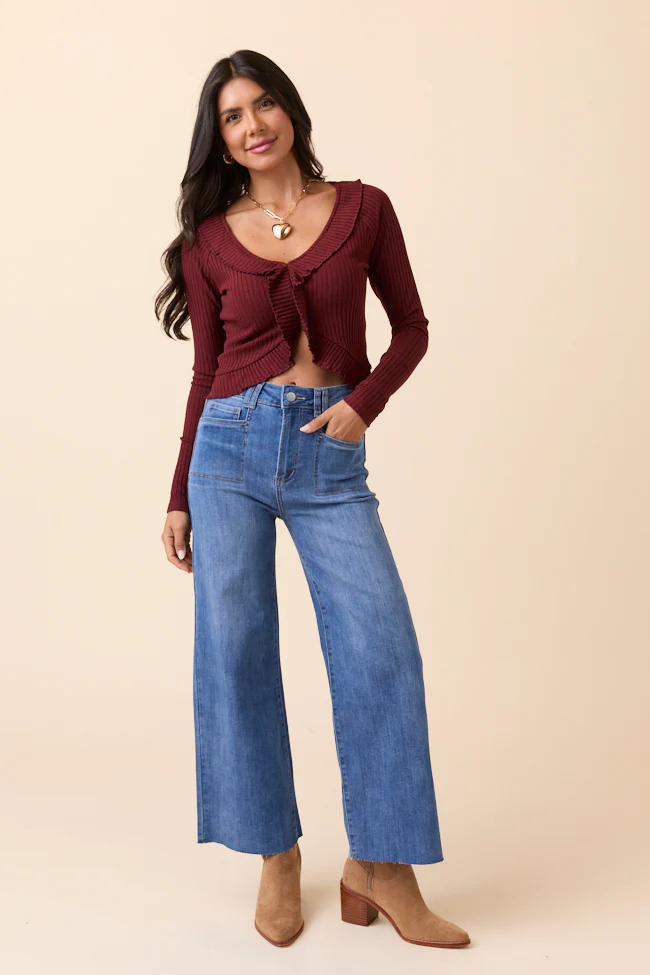 My Favorite Medium Wash Wide Leg Jeans - Terpint