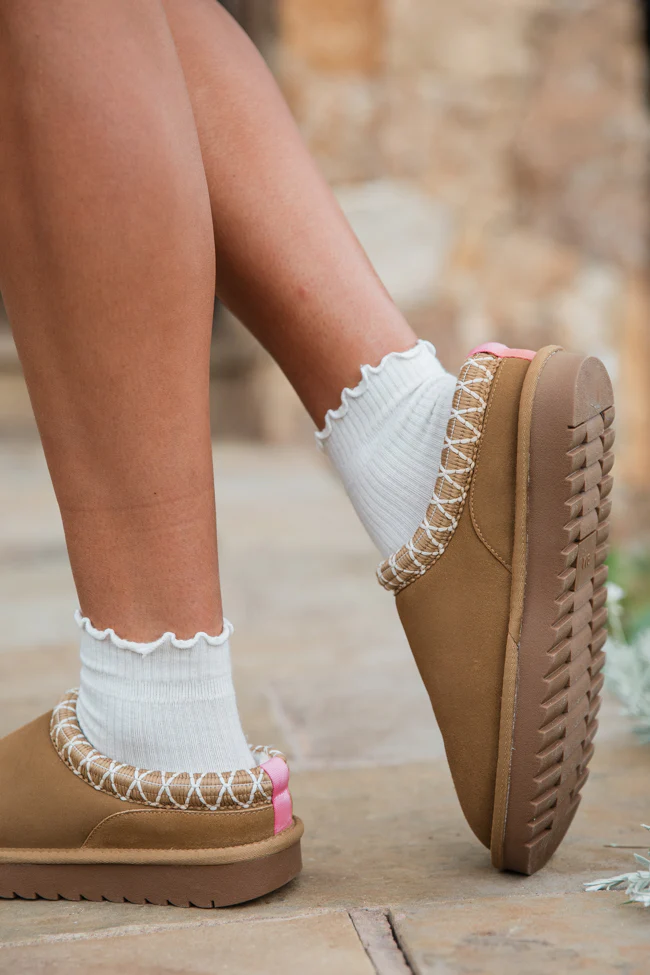 Sydney Chestnut Short Slip-On Booties FINAL SALE - Terpint