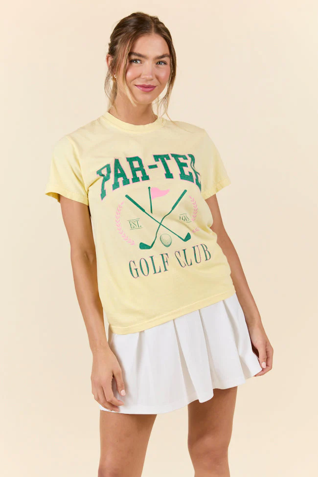 Par-Tee Golf Club Yellow Graphic Tee - Terpint