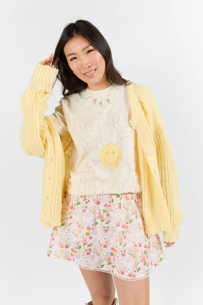 Retro Mama Daisy Ivory Graphic Tee - Terpint