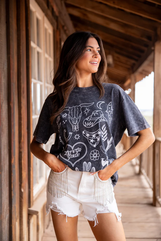 Zutter Western Black and White Graphic Tee - Terpint