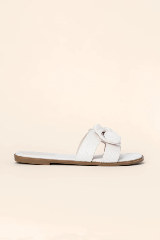 Reagan Ivory Bow Sandals FINAL SALE - Terpint