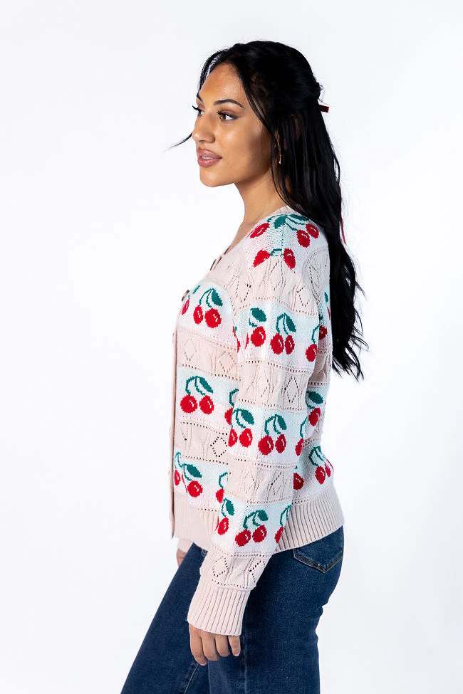 Cherry Happy Blush Cardigan FINAL SALE - Terpint
