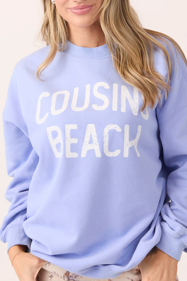 Cousins Beach Periwinkle Graphic Sweatshirt - Terpint