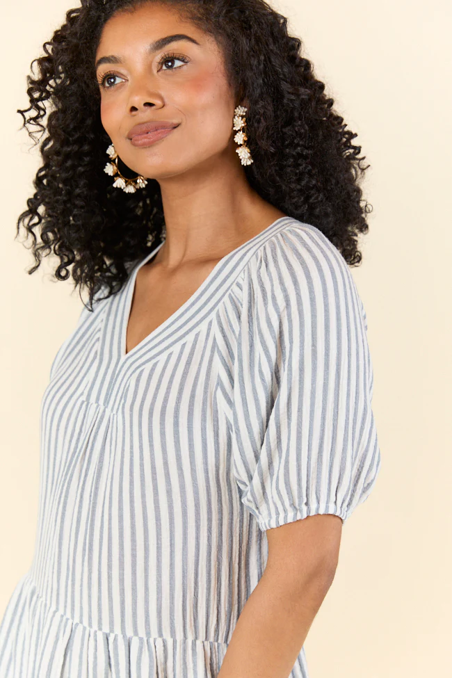 Sunlit Stripes Gauze Mini Dress DOORBUSTER - Terpint