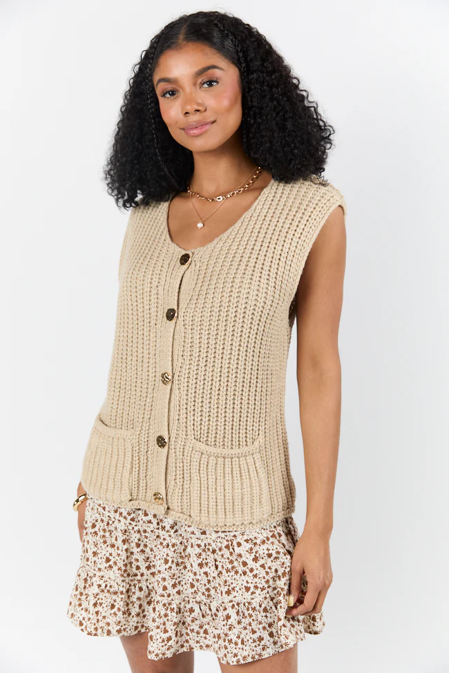 Life In A Flash Oversized Sweater Vest FINAL SALE - Terpint