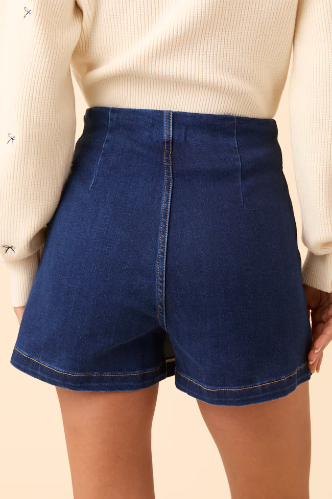 My Favorite Dark Wash Denim Skort - Terpint