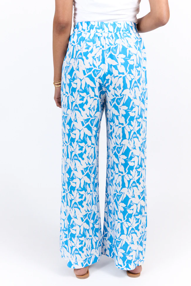 Paddle Out Blue Printed Pull On Pants FINAL SALE - Terpint