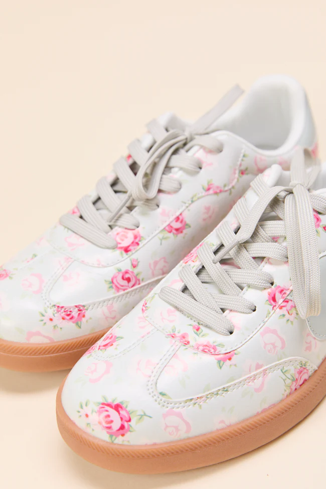 Tiffany Mint Floral Sneakers - Terpint