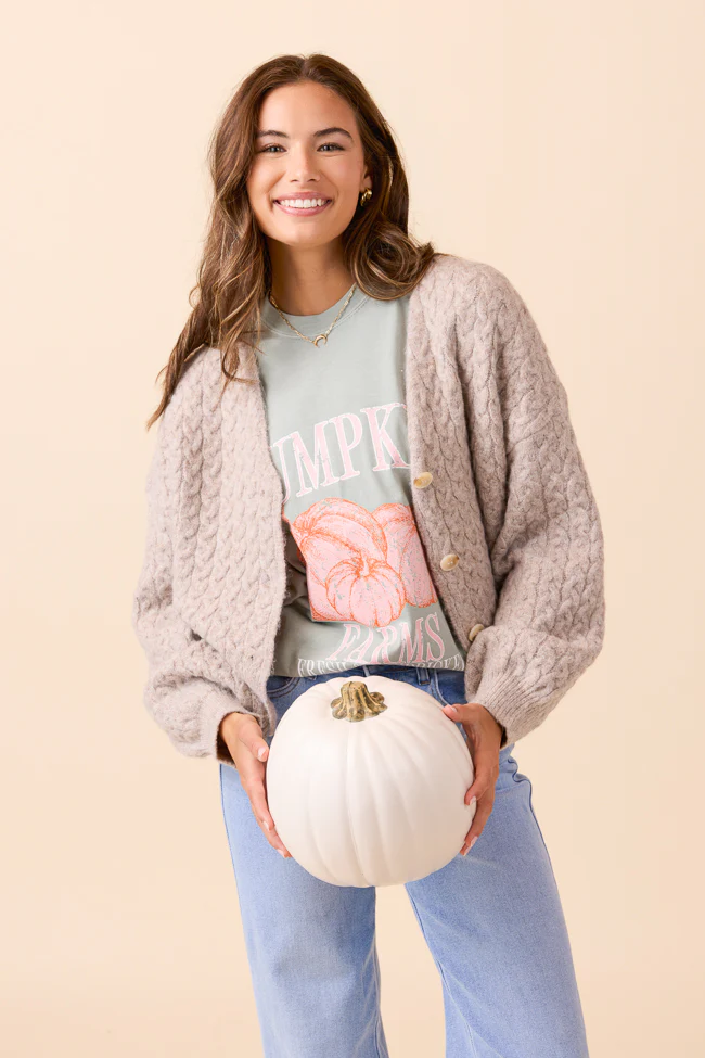 Pumpkin Farms Light Green Graphic Tee - Terpint