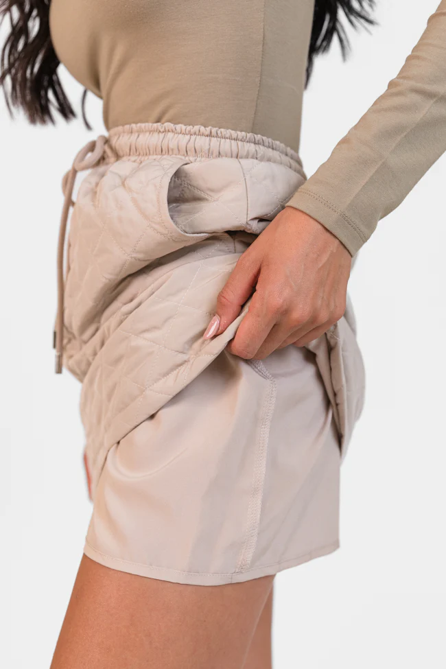 Colder Weather Mushroom Quilted Skort FINAL SALE - Terpint