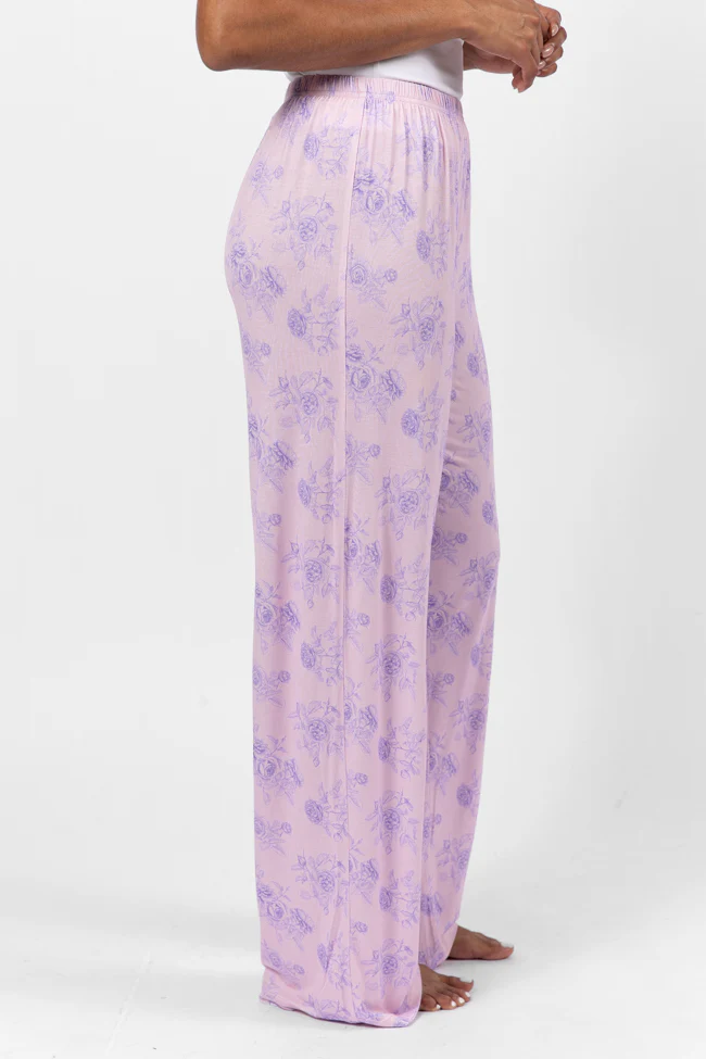 Sweet Dreams In Purple Floral Fantasy Pajama Pants FINAL SALE - Terpint