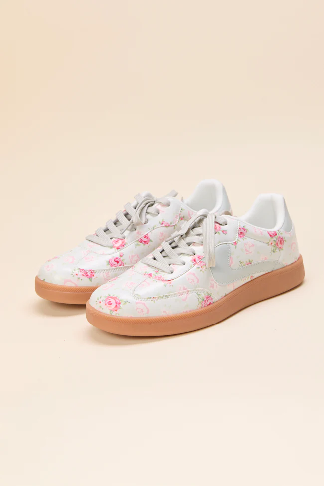 Tiffany Mint Floral Sneakers - Terpint