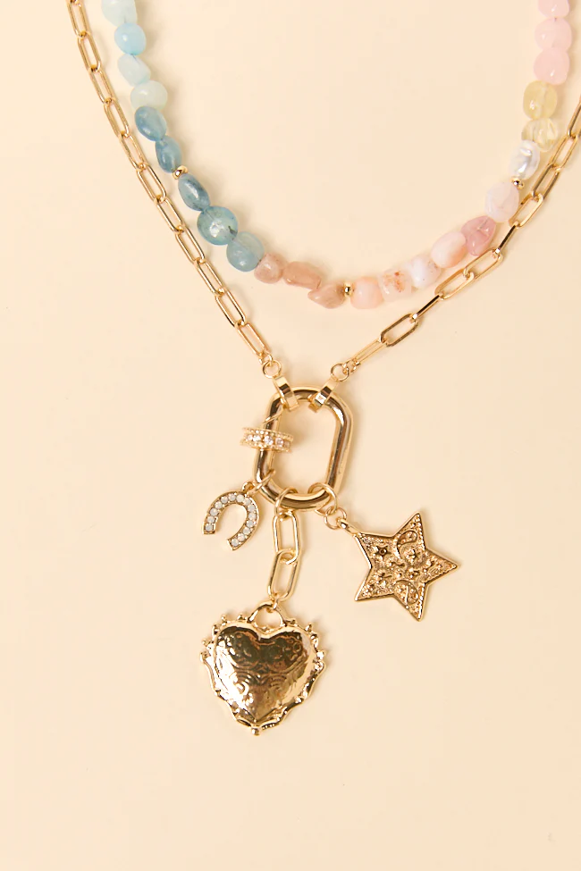 Aster Gold Star Charm Necklace - Terpint