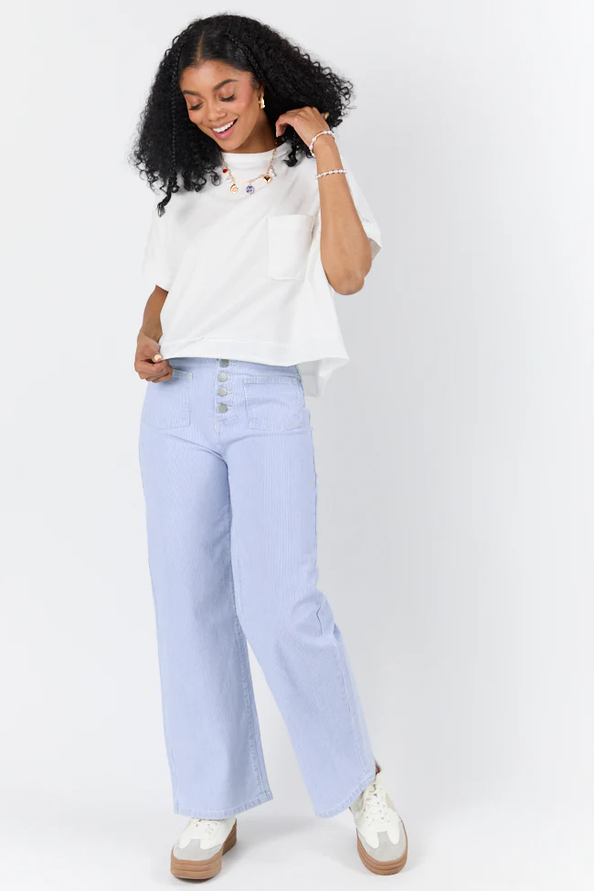 Walk Out White Oversized Washed Crop Knit Top FINAL SALE - Terpint