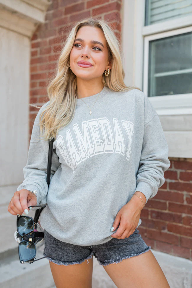 Gameday Block Grey Graphic Sweatshirt - Terpint