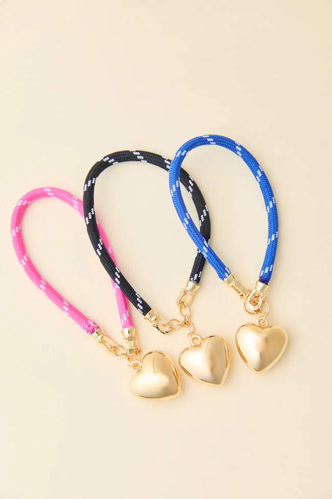 Lea Blue Puff Heart Bracelet - Terpint