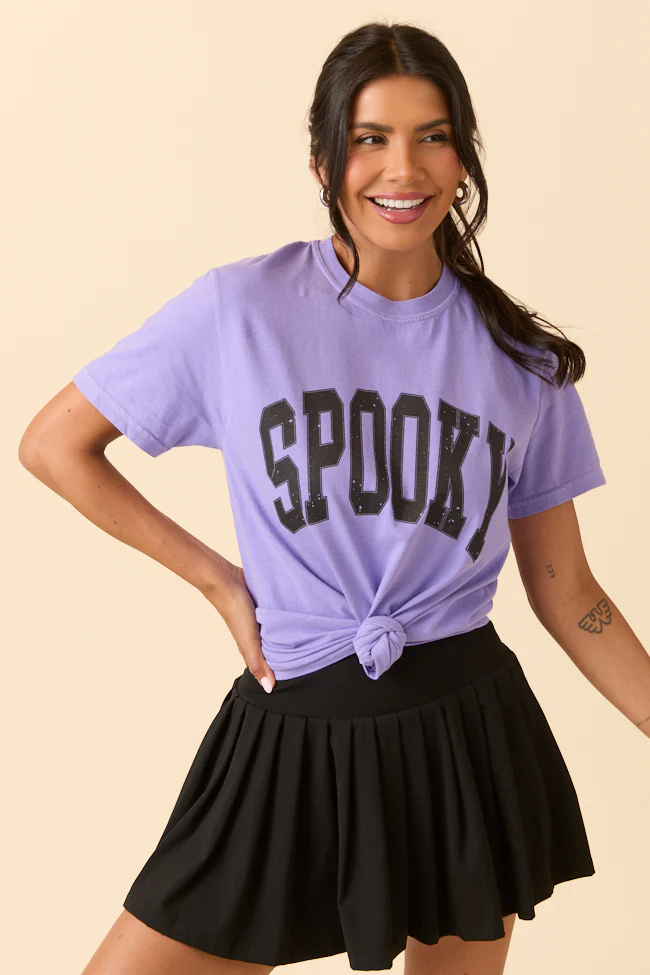 Spooky Block Violet Graphic Tee - Terpint