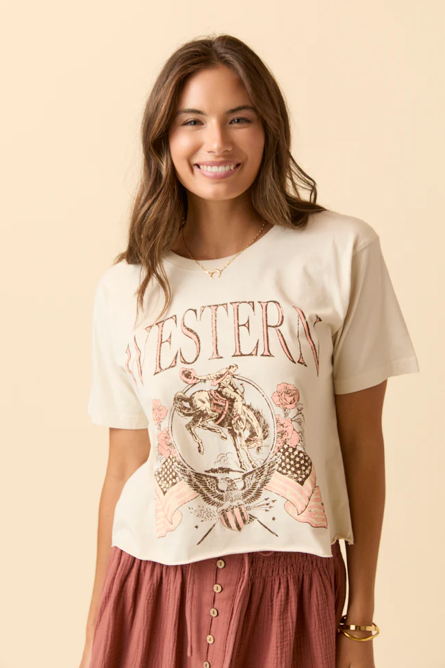 Zutter Western Cream Graphic Tee - Terpint