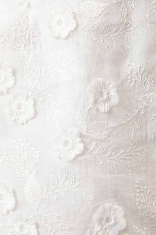 When It's Time Ivory A-Line Floral Embroidered Mini Skort FINAL SALE - Terpint