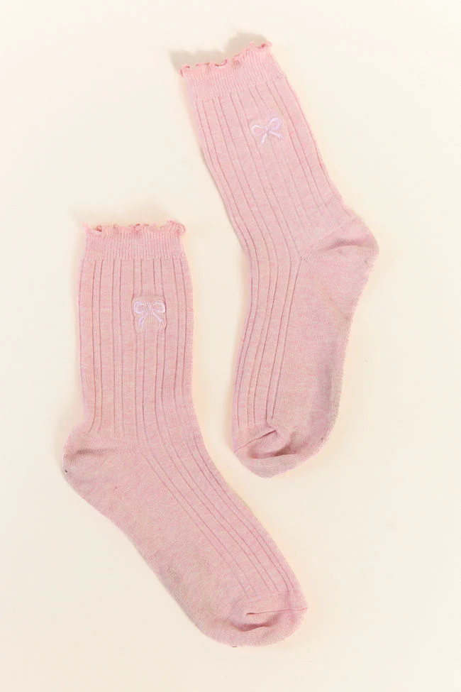 Pink Bow Socks - Terpint