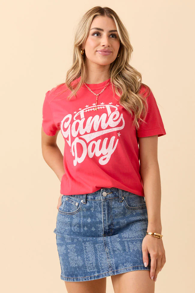 Game Day Script Paprika Graphic Tee - Terpint