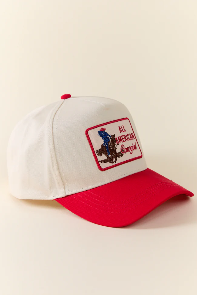 All American Cowgirl Red Trucker Hat - Terpint