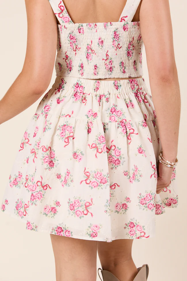 Jacqueline Floral Bow Skirt - Terpint