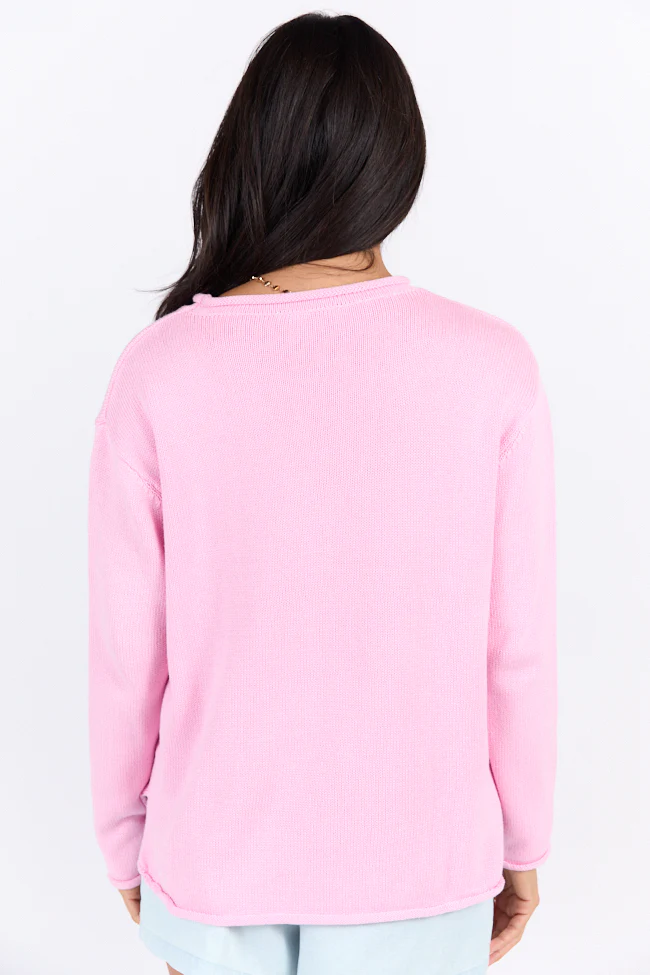 Hand Me A Margarita Pink Sweater SALE - Terpint