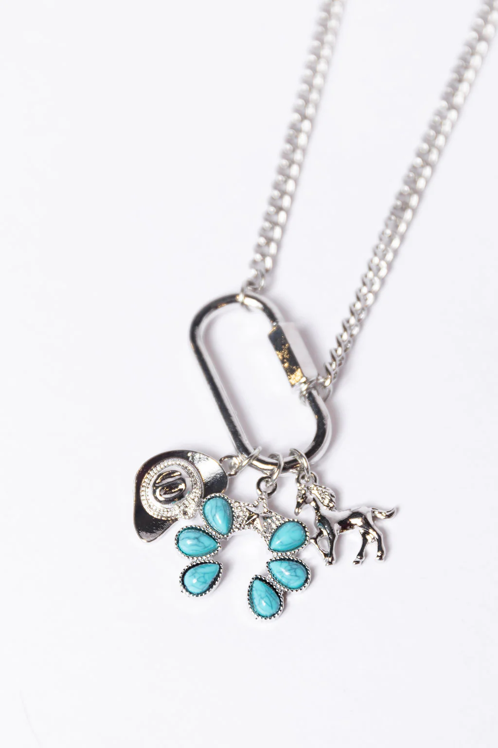 Silver Western Charm Necklace SALE - Terpint