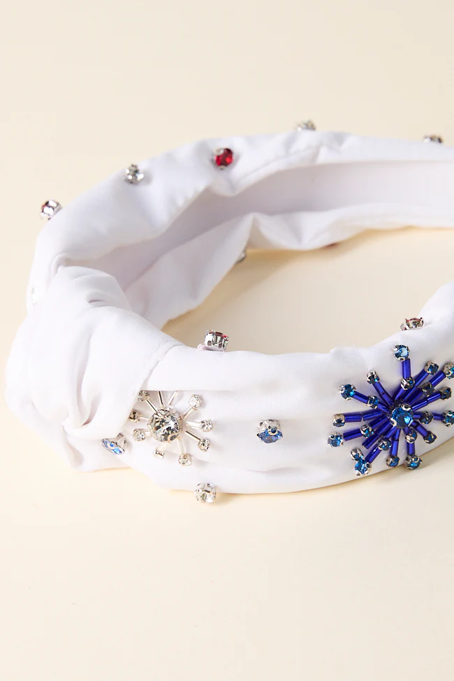 White Fireworks Headband FINAL SALE - Terpint