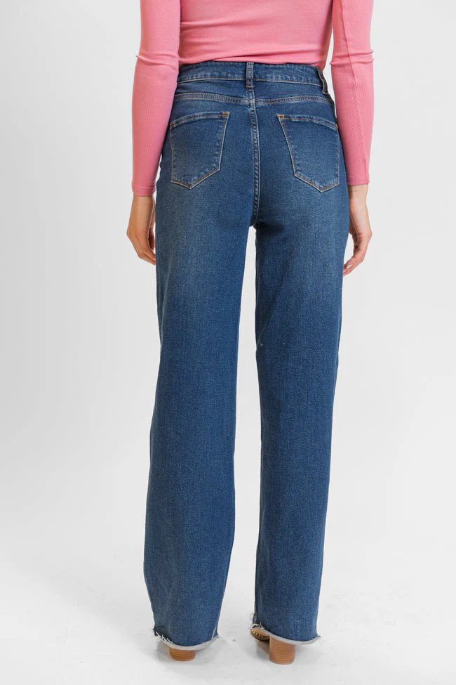 Kelsea Dark Wash Wide Leg Tall Jeans FINAL SALE - Terpint