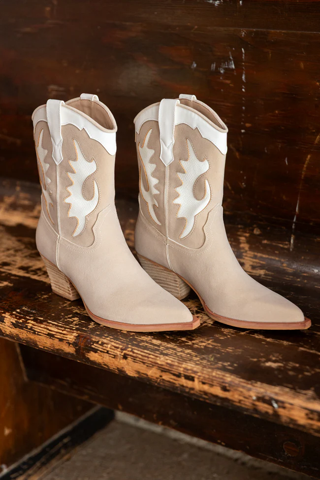 Jackie Beige Cowboy Boots - Terpint