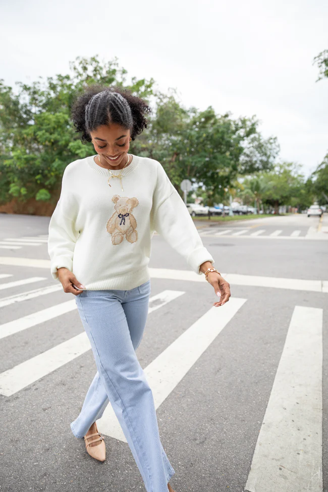 Too Much To Bear Ivory Sweater FINAL SALE - Terpint