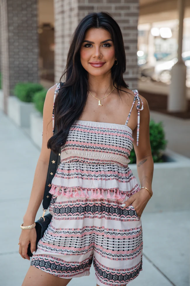Musical Motives Coral and Black Printed Woven Set FINAL SALE - Terpint