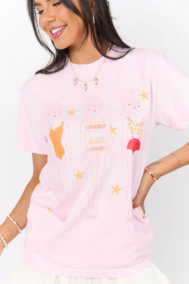 Swim Dolls Pink Graphic Tee - Terpint