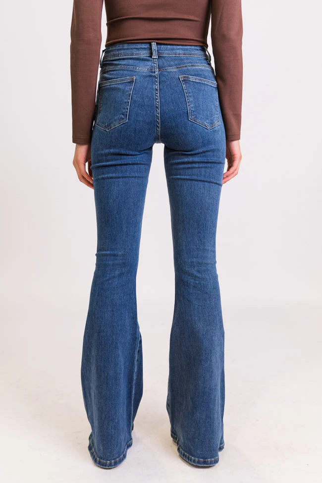 Maren Tall Dark Wash Stretchy Flare Jeans - Terpint