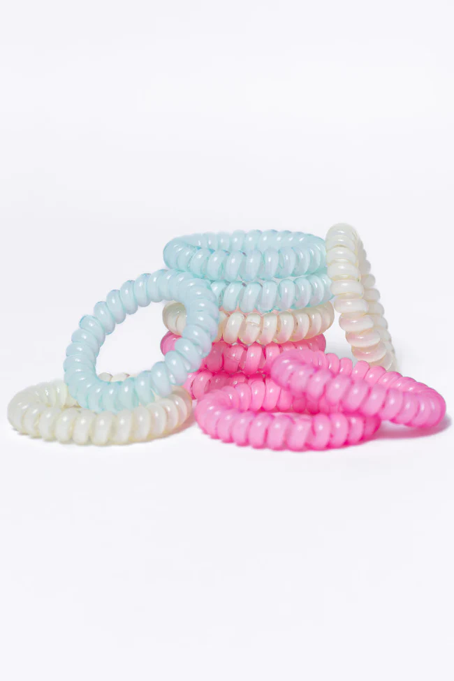 Rainbow Rubber Hair Ties Set FINAL SALE - Terpint