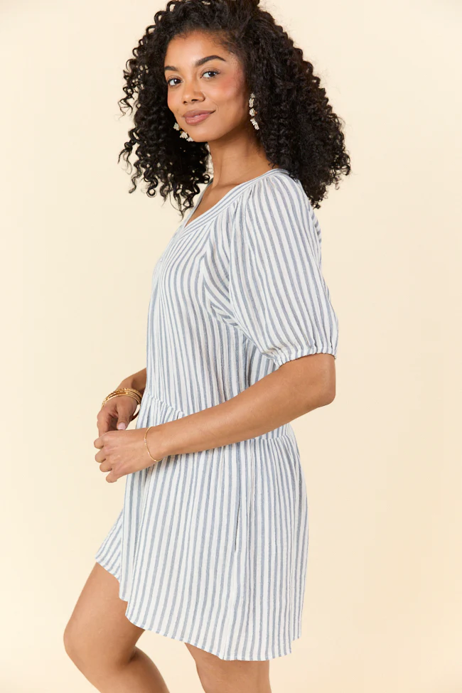 Sunlit Stripes Gauze Mini Dress DOORBUSTER - Terpint