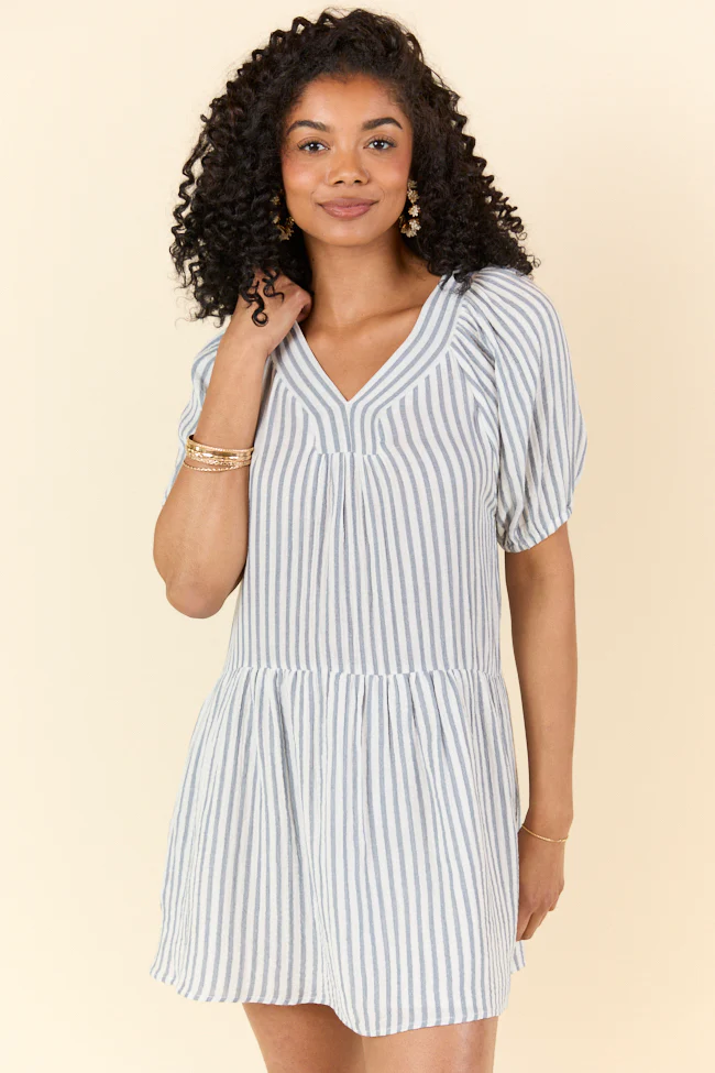 Sunlit Stripes Gauze Mini Dress DOORBUSTER - Terpint