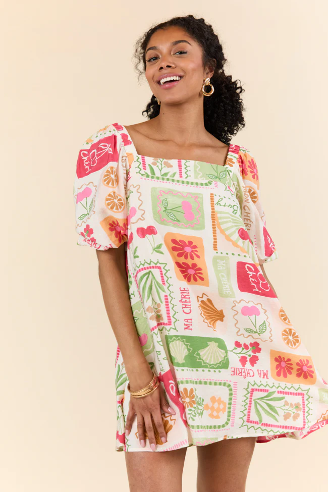 Cherryfic Day Flower Print Mini Dress FINAL SALE - Terpint