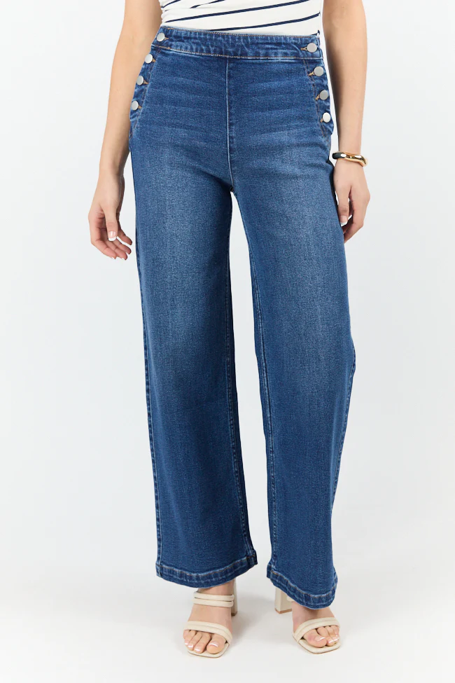 Sailor Medium Wash Wide Leg Jeans DOORBUSTER - Terpint