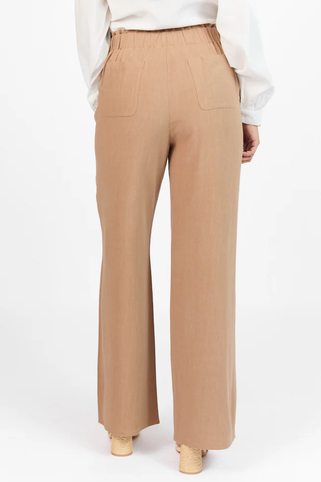 Wish For This Mocha Linen Blend Trousers FINAL SALE - Terpint